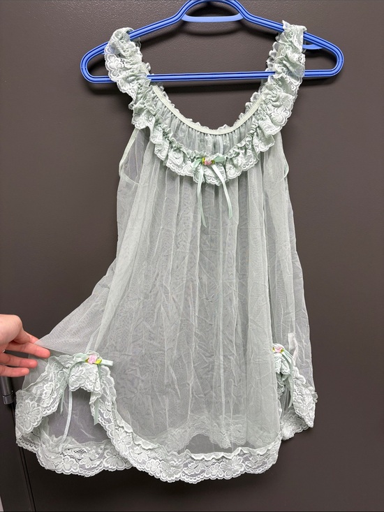 Other - Sheer Sage Lace Babydoll Nightie